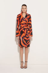 Labirinto Print Trench Coat
 WOMAN Pucci