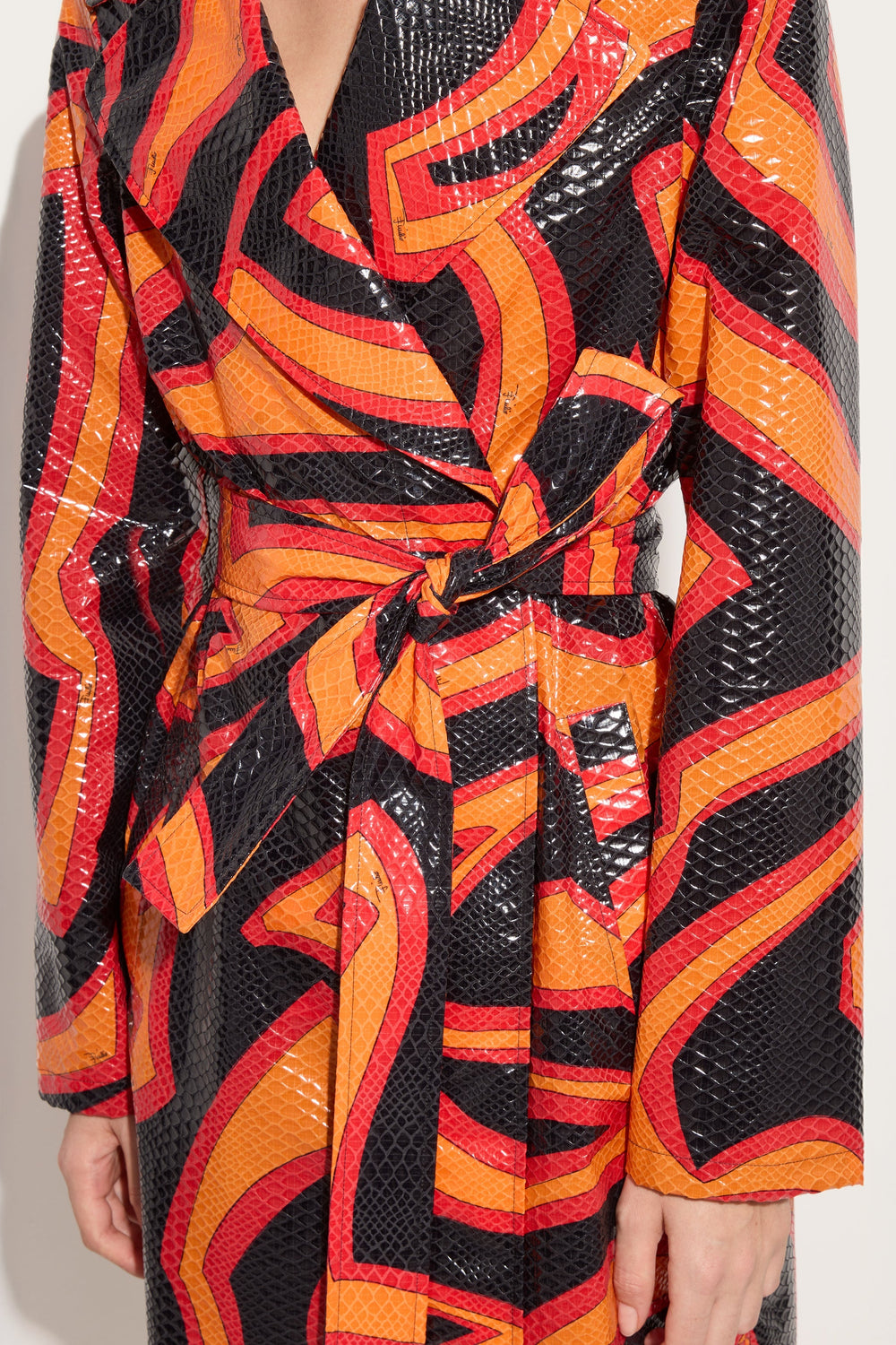 Labirinto Print Trench Coat
 WOMAN Pucci