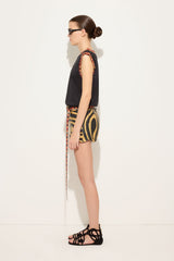 Cotton T-shirt with Printed Detail
 WOMAN Pucci