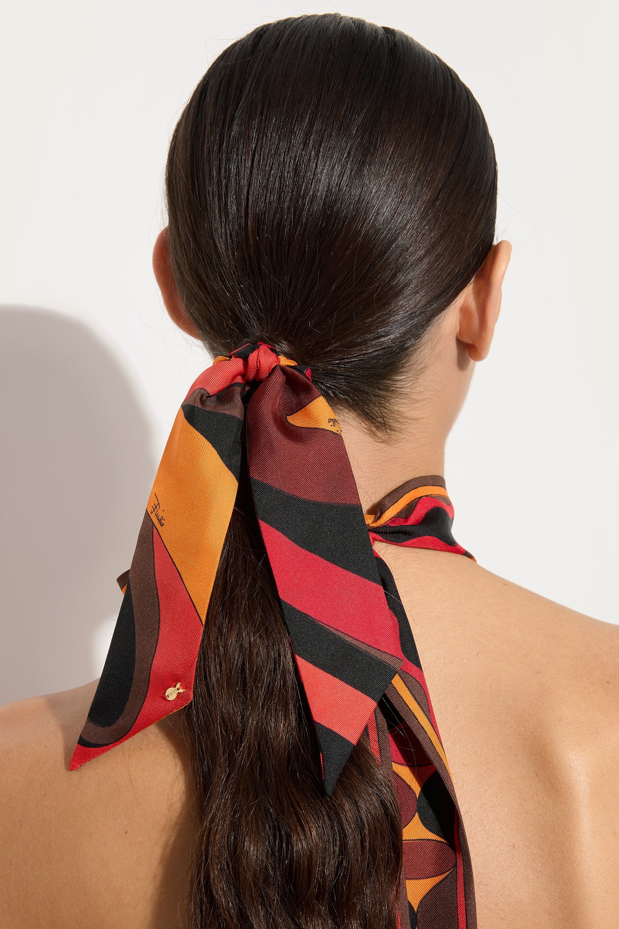 Silk Hair Tie with Foulard Detail
 WOMAN Pucci