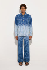 Marmo Print Oversized Denim Jacket
  Pucci