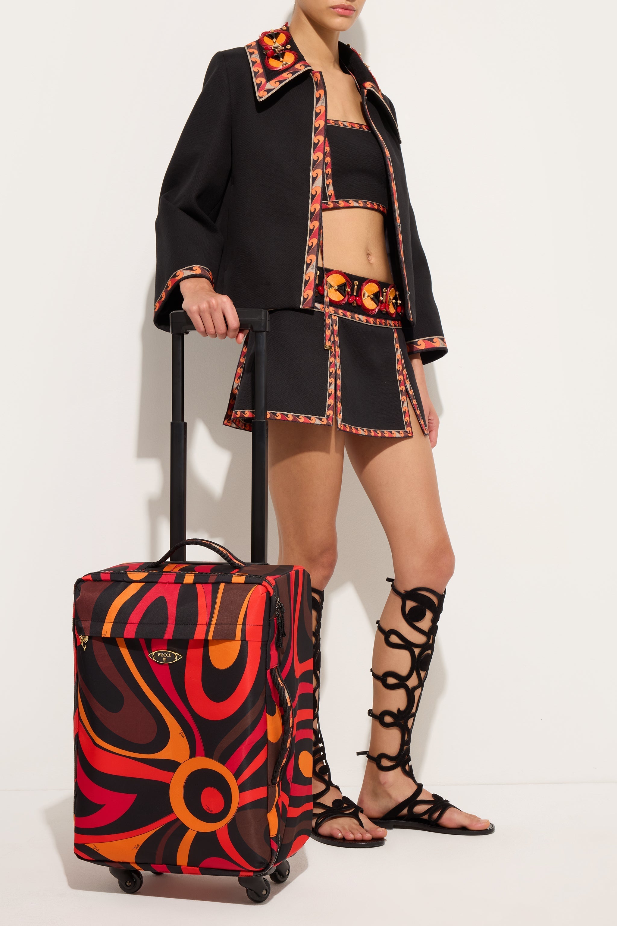 Marmo Print Cabin Trolley
 WOMAN Pucci