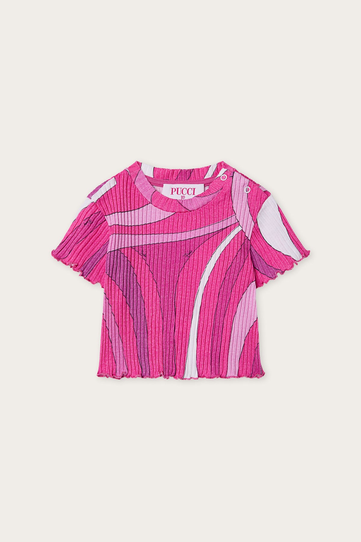 Marmo Print Ribbed T-Shirt
  Pucci