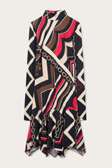 Istrice Print Satin Jersey Dress
 WOMAN Pucci