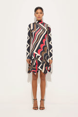 Istrice Print Satin Jersey Dress
 WOMAN Pucci