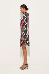 Istrice Print Satin Jersey Dress
 WOMAN Pucci