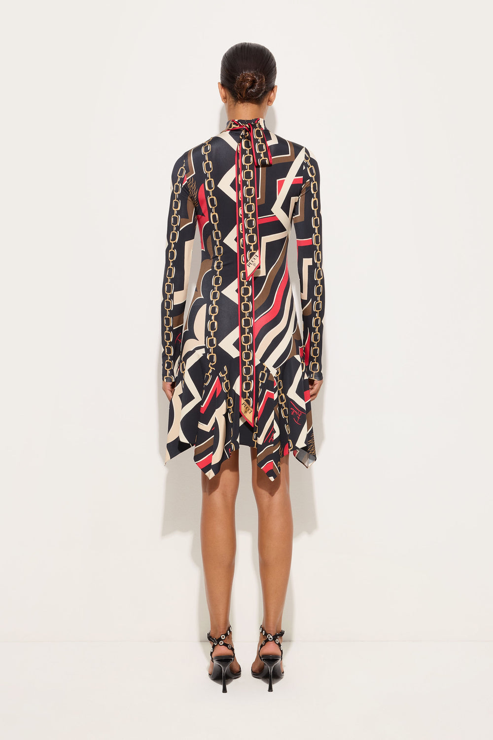 Istrice Print Satin Jersey Dress
 WOMAN Pucci