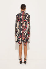 Istrice Print Satin Jersey Dress
 WOMAN Pucci