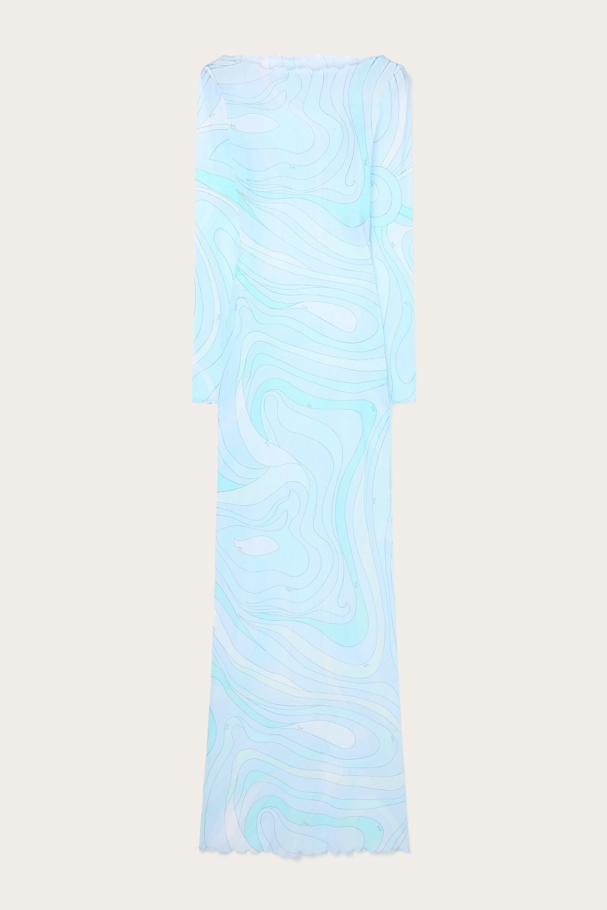 Marmo Print Tulle Long Dress
 WOMAN Pucci