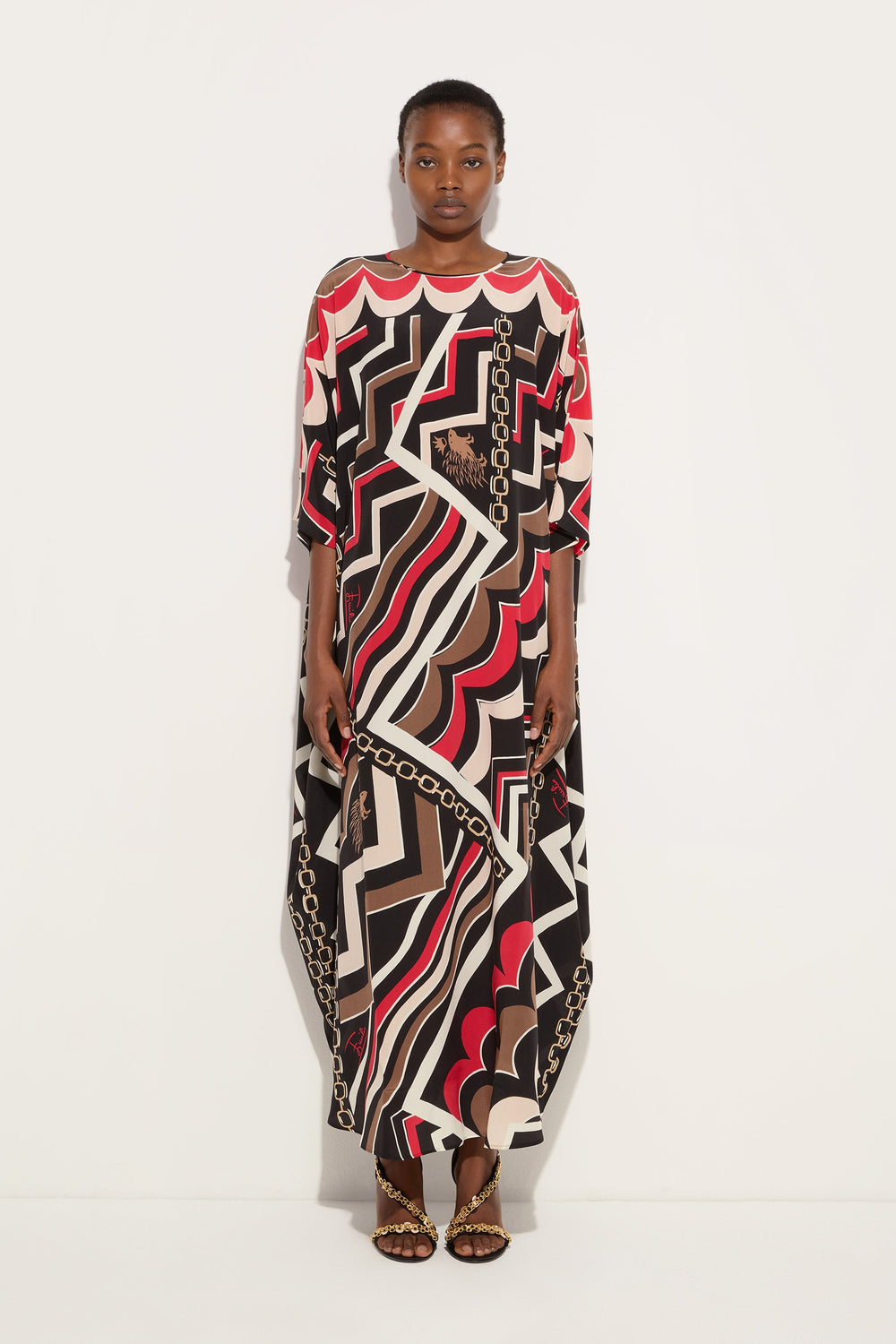 Istrice Print Long Kaftan
 WOMAN Pucci