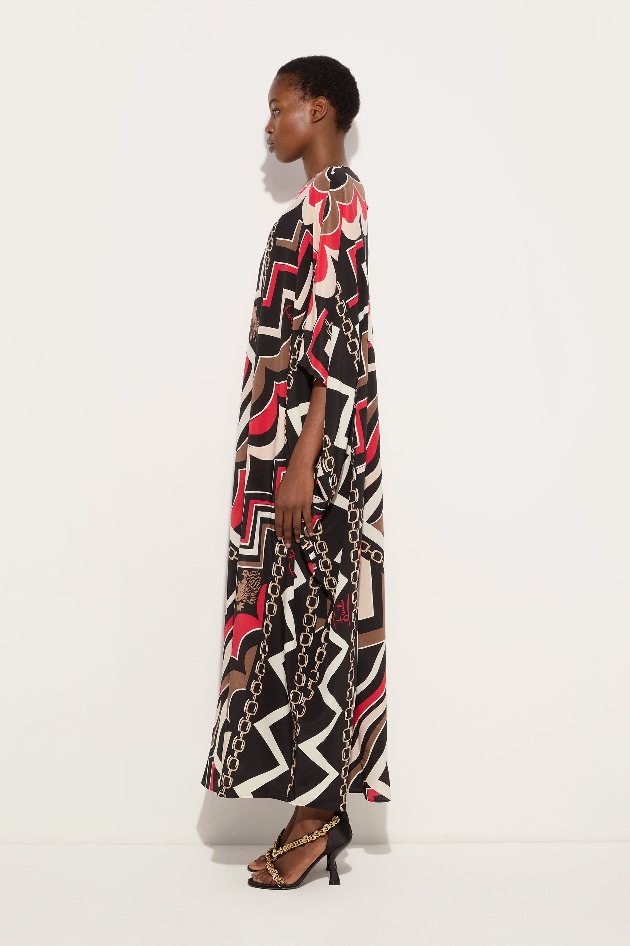 Istrice Print Long Kaftan
 WOMAN Pucci