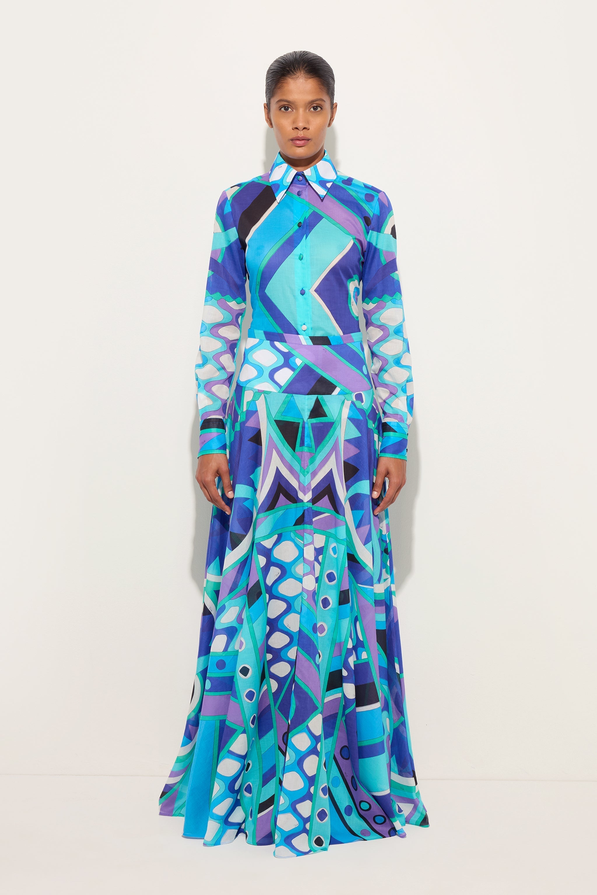 Vivara Print Cotton Shirt
 WOMAN Pucci