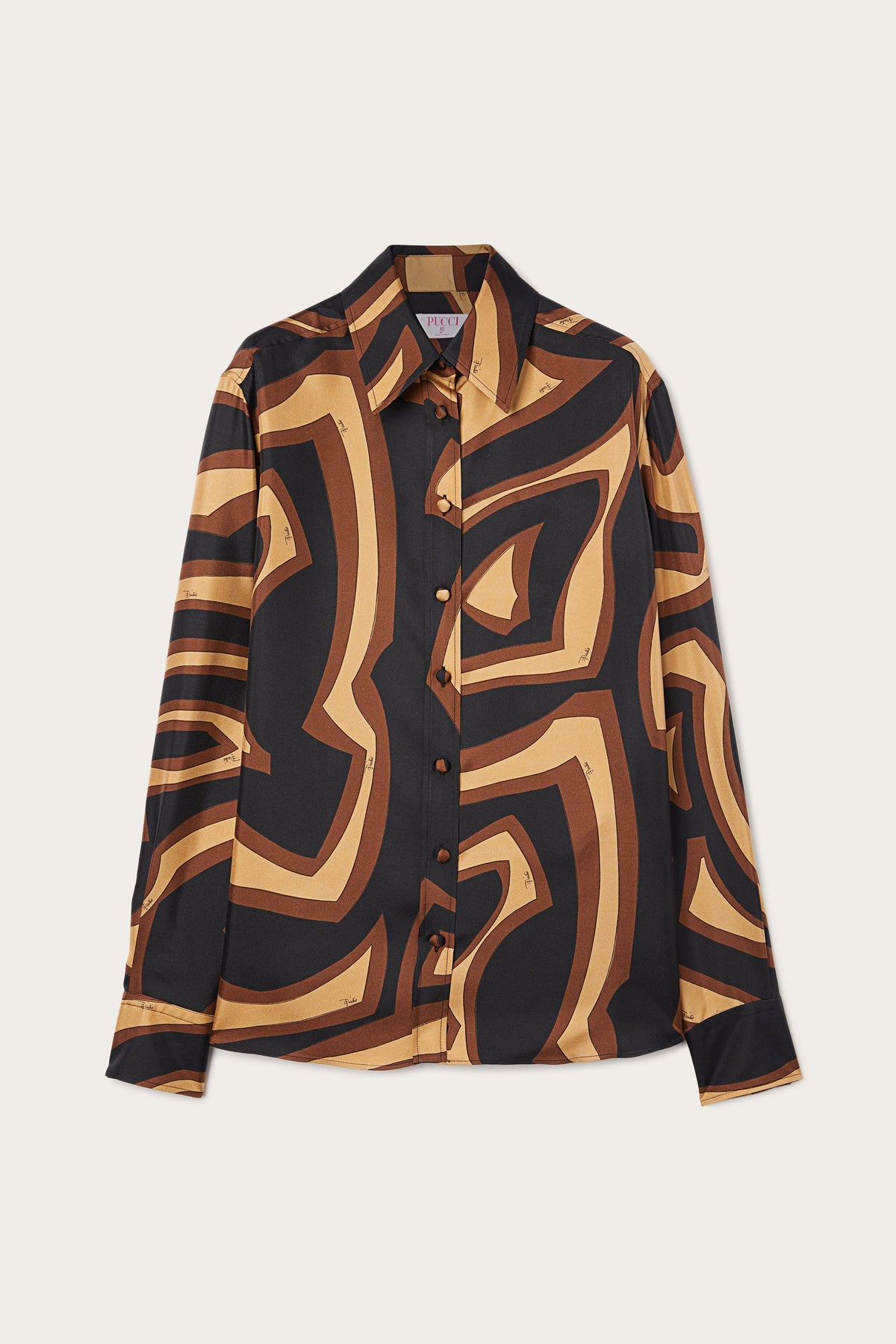 Labirinto Print Silk Twill Shirt
 WOMAN Pucci