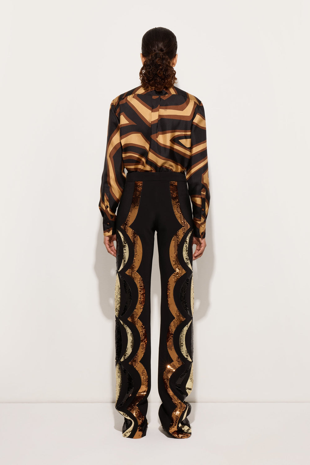 Labirinto Print Silk Twill Shirt
 WOMAN Pucci