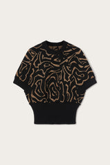 Jacquard Lurex Top with Labirinto Pattern
 WOMAN Pucci