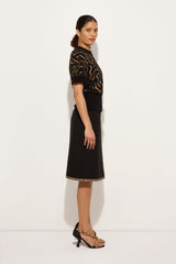 Jacquard Lurex Top with Labirinto Pattern
 WOMAN Pucci