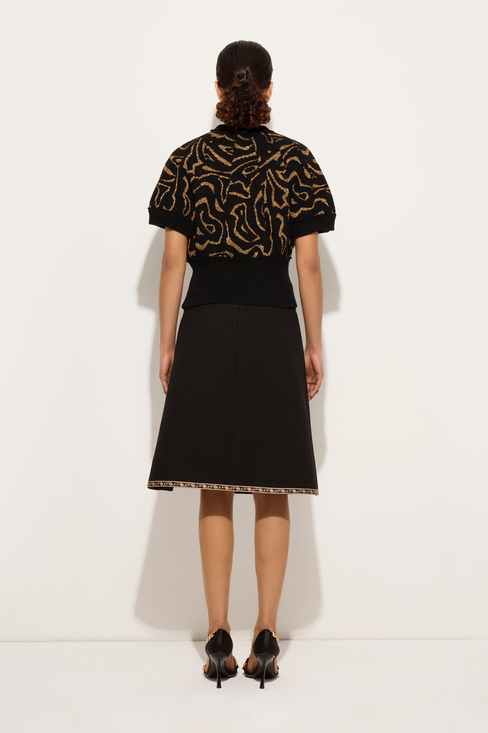 Jacquard Lurex Top with Labirinto Pattern
 WOMAN Pucci