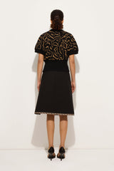 Jacquard Lurex Top with Labirinto Pattern
 WOMAN Pucci