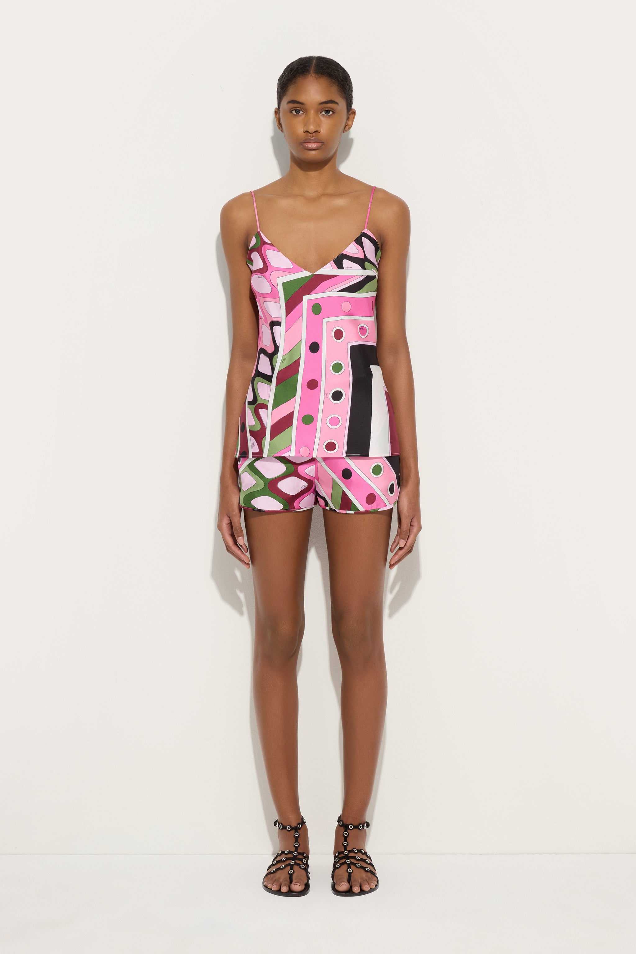 Vivara Print Silk Shorts
 WOMAN Pucci