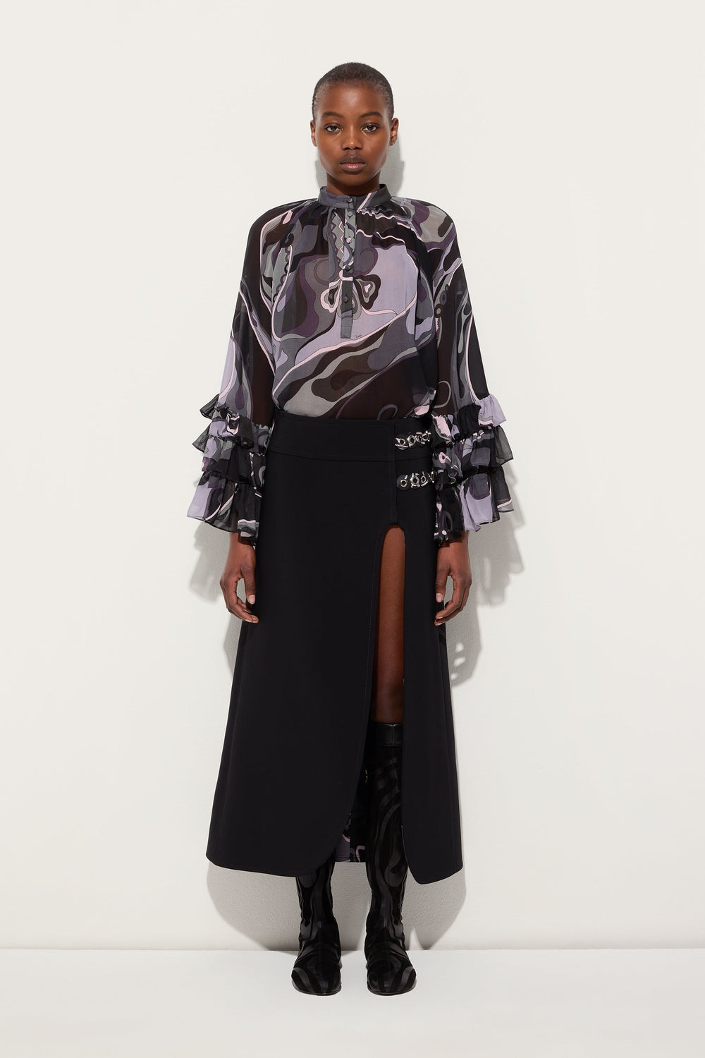 Midi Skirt with Internal Print
 WOMAN Pucci