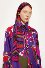 Istrice and Marmo Print Silk Scarf
 WOMAN Pucci