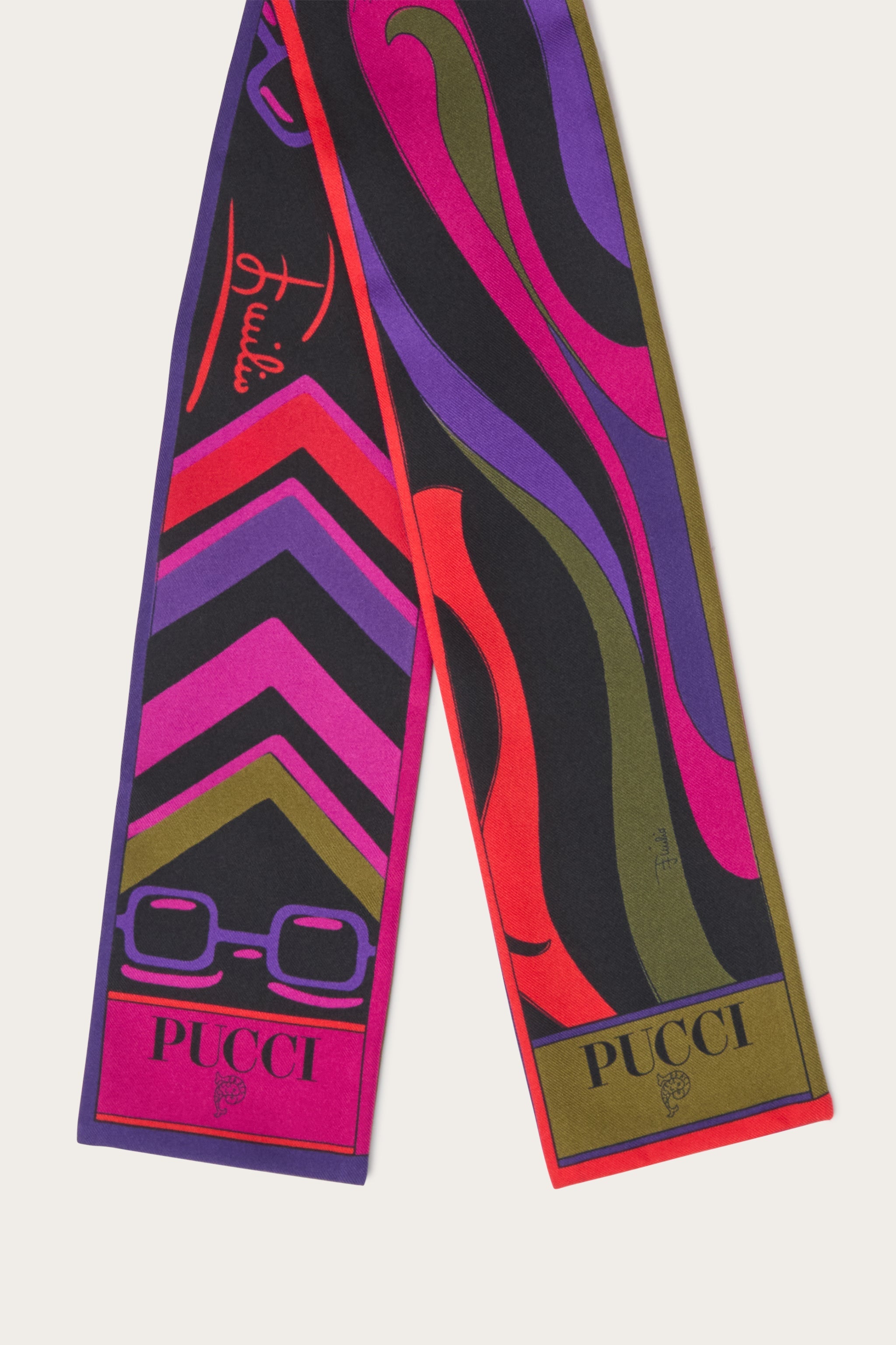 Istrice and Marmo Print Silk Scarf
 WOMAN Pucci