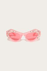 Cat-Eye Sunglasses with Rhinestones
 WOMAN Pucci