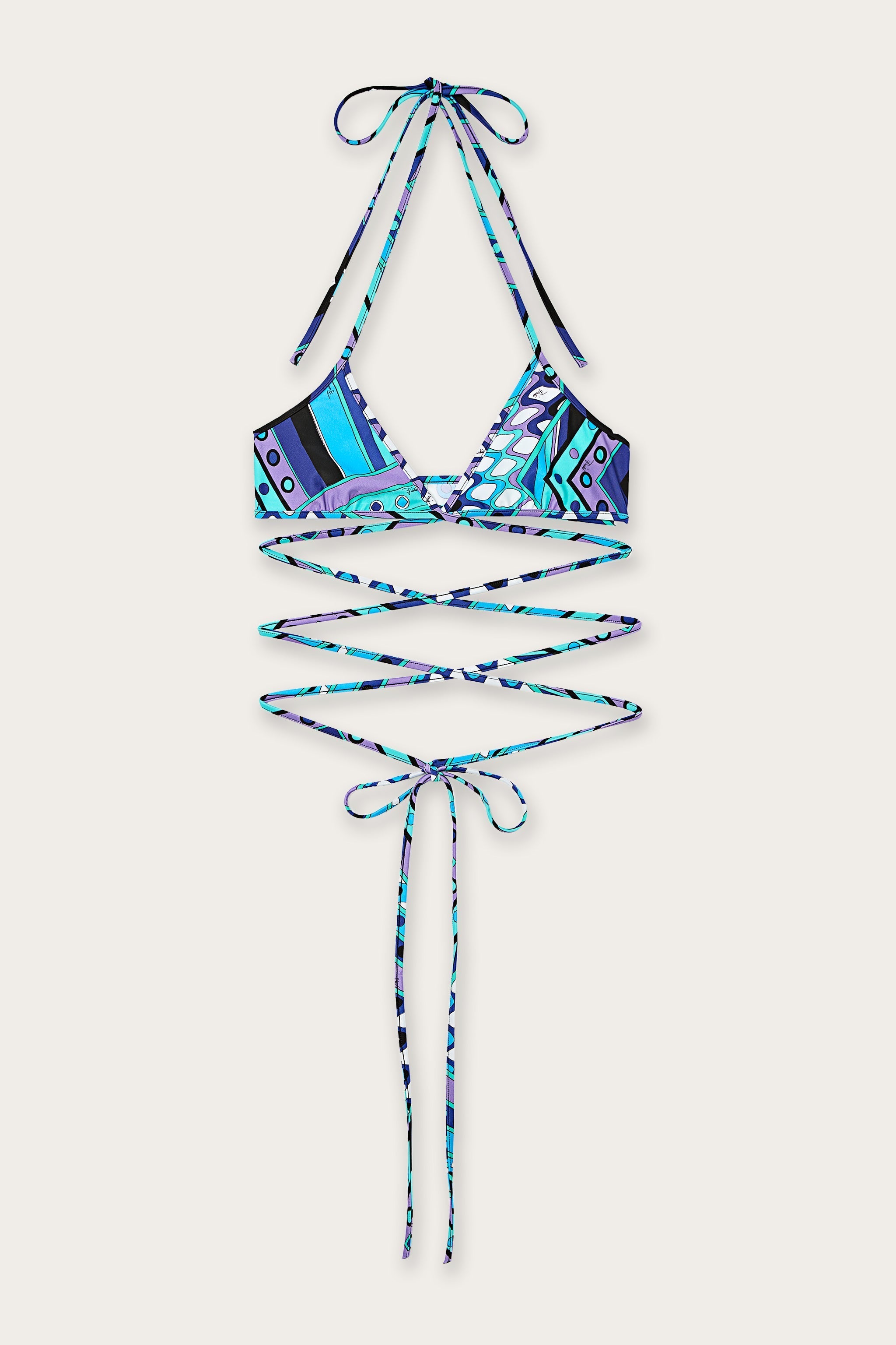 Vivara Print Triangle Bikini Top
 WOMAN Pucci