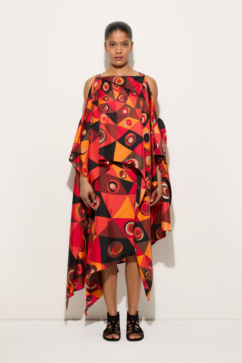 Occhi Print Long Foulard Dress
 WOMAN Pucci