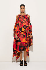 Occhi Print Long Foulard Dress
 WOMAN Pucci