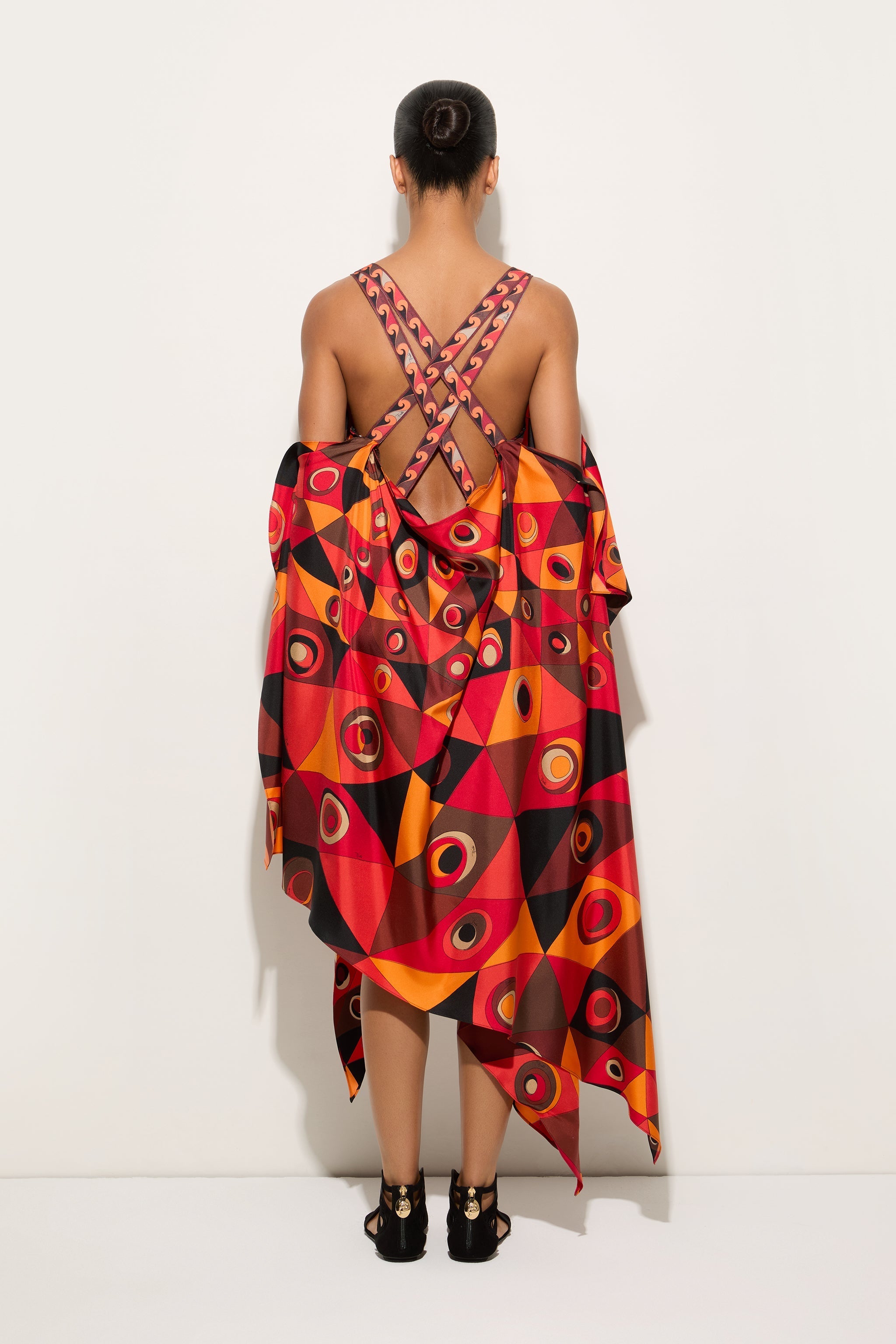 Occhi Print Long Foulard Dress
 WOMAN Pucci
