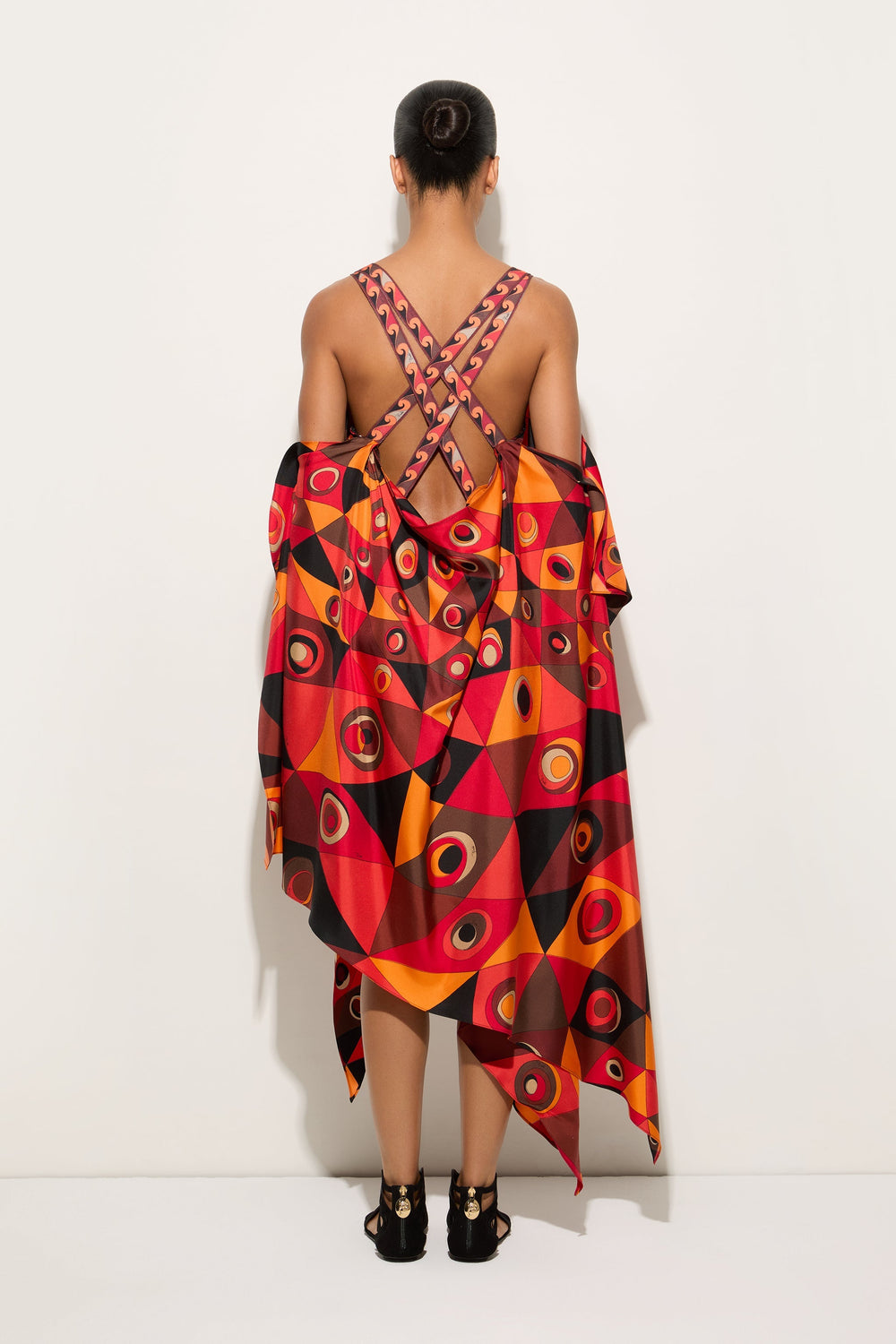 Occhi Print Long Foulard Dress
 WOMAN Pucci