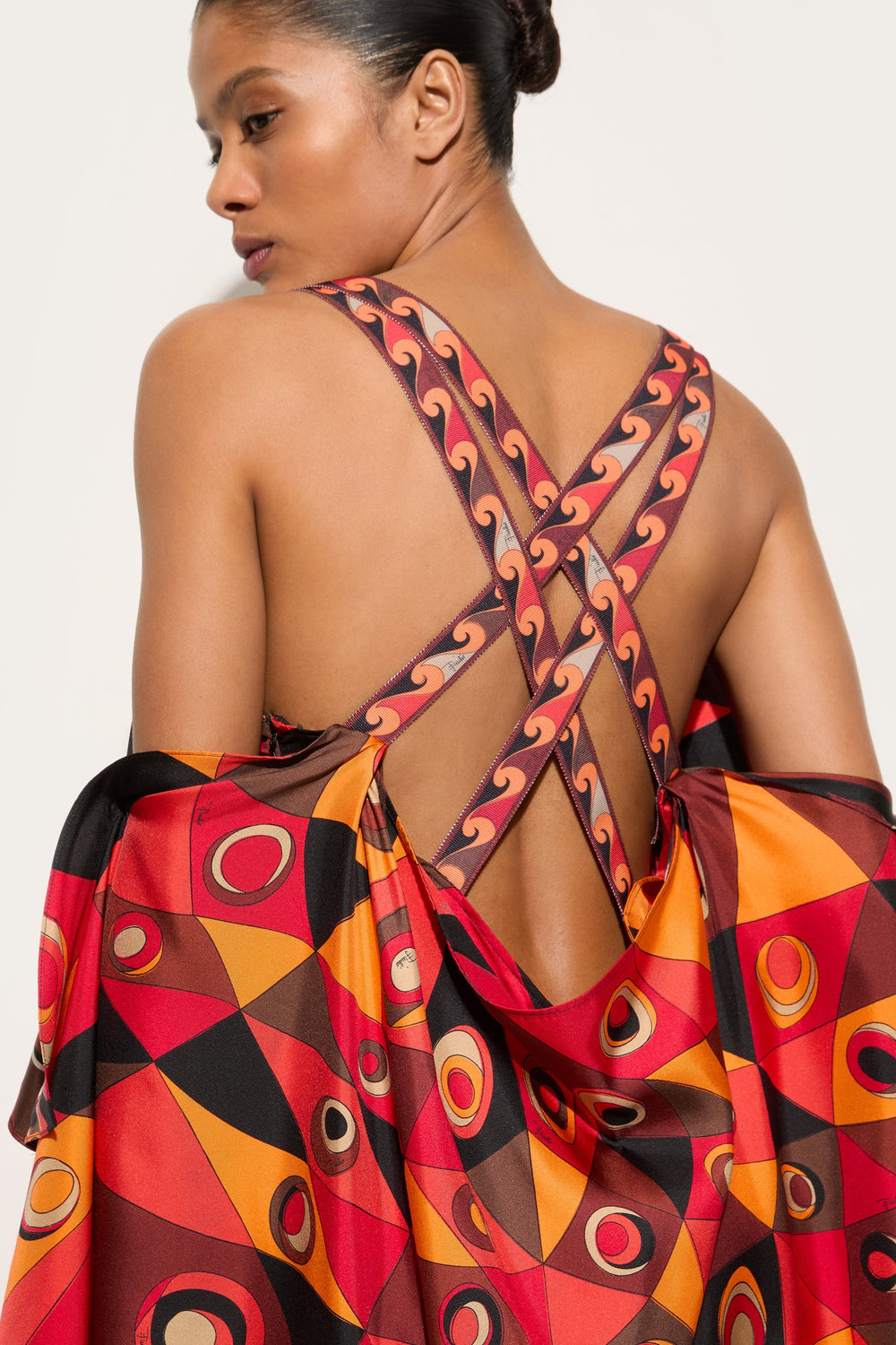 Occhi Print Long Foulard Dress
 WOMAN Pucci