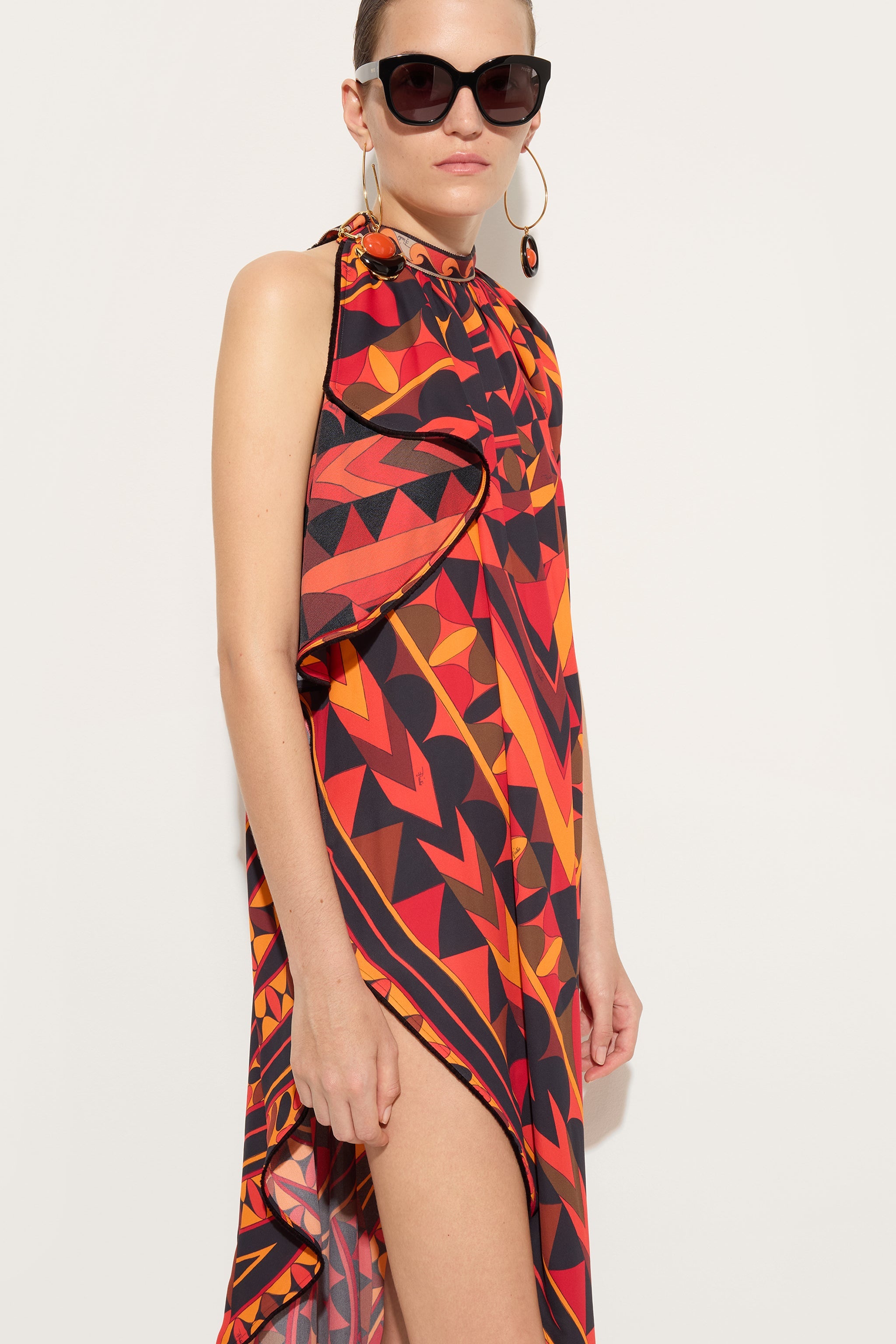Manuba Print Silk Dress
 WOMAN Pucci