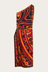 Marmo and Soleil Prints Asymmetrical Silk Dress
 WOMAN Pucci