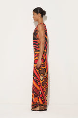 Marmo and Soleil Prints Asymmetrical Silk Dress
 WOMAN Pucci