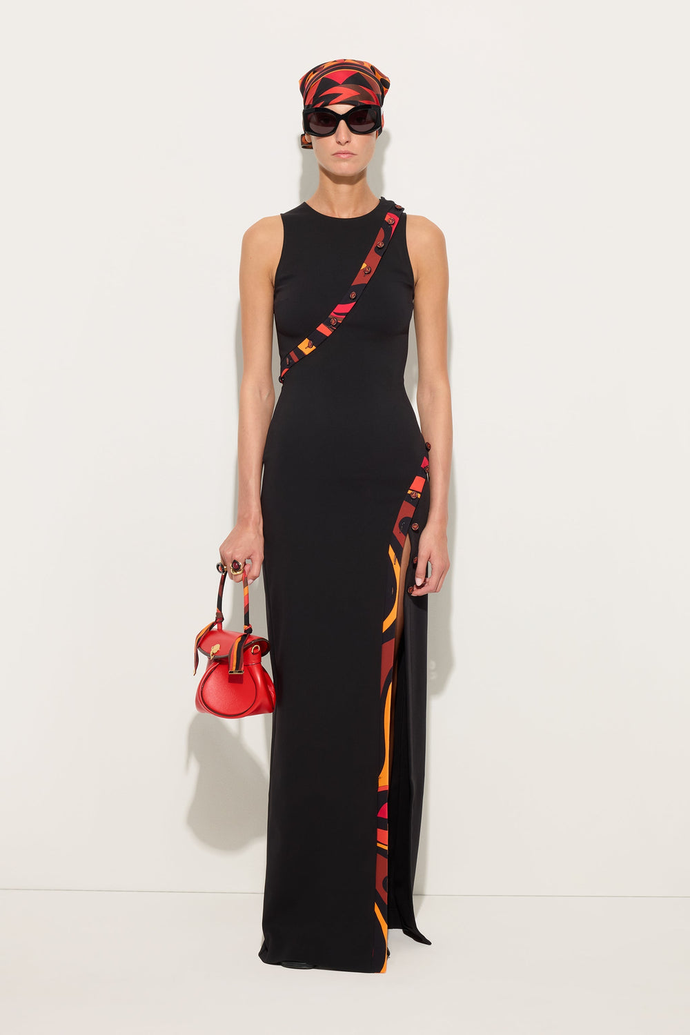 Long fitted dress with printed detail
 WOMAN Pucci