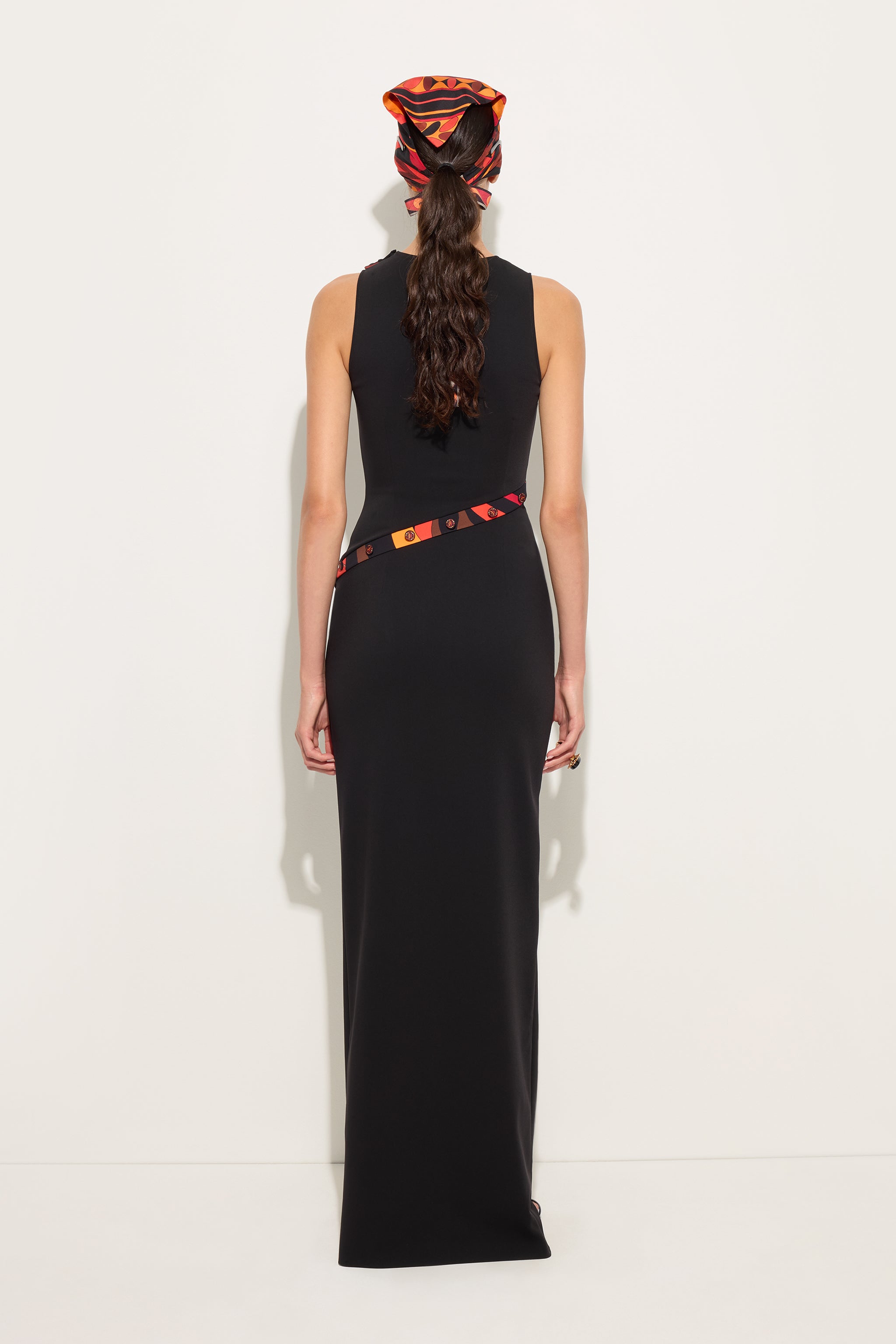 Long fitted dress with printed detail
 WOMAN Pucci
