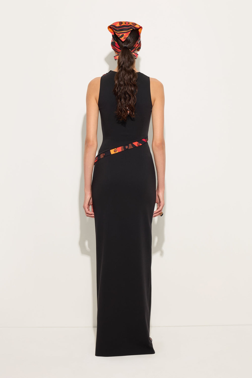 Long fitted dress with printed detail
 WOMAN Pucci