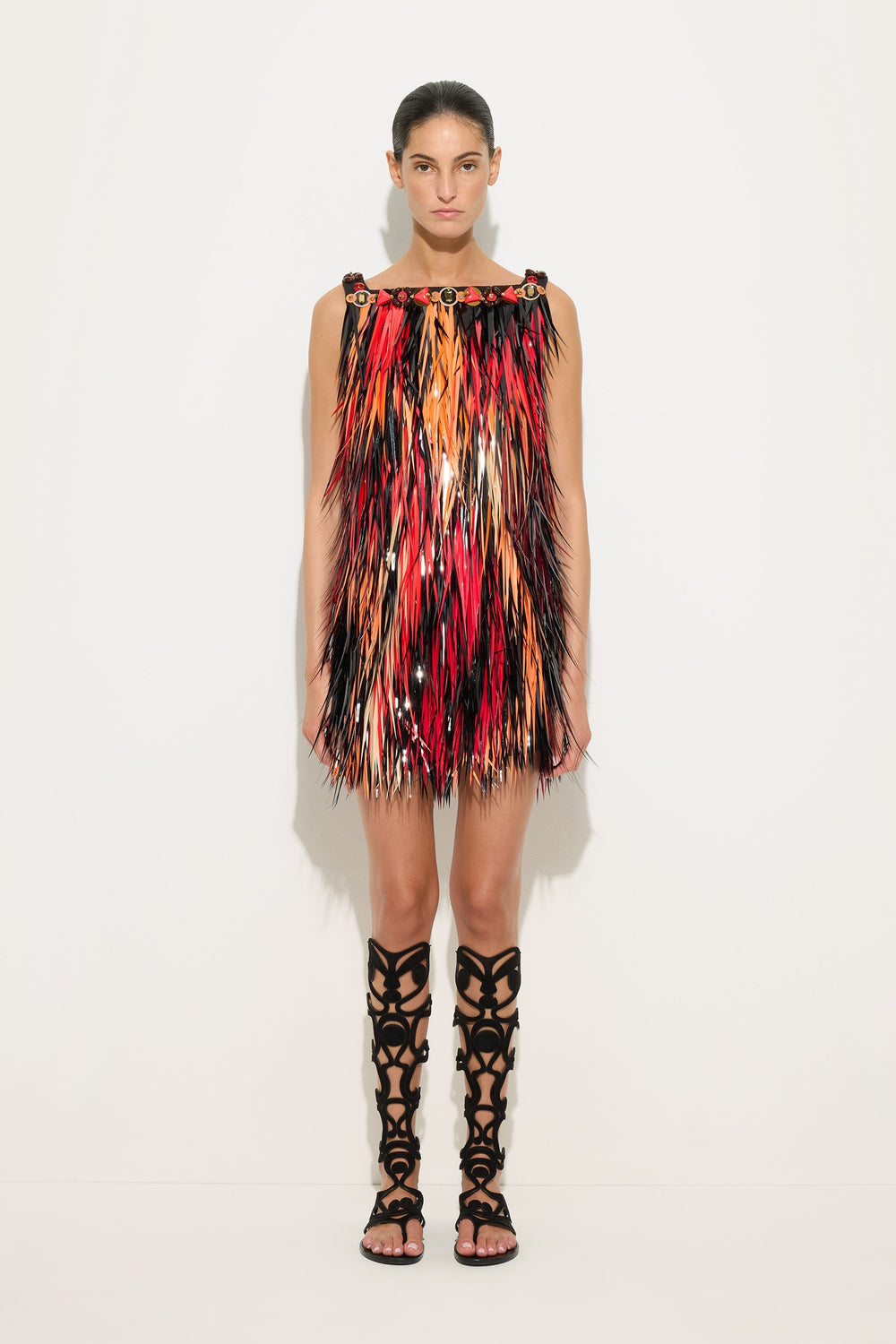 Embroidered Dress with jewel neckline
 WOMAN Pucci