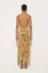 Marmo Print Lamè Asymmetrical Dress
 WOMAN Pucci
