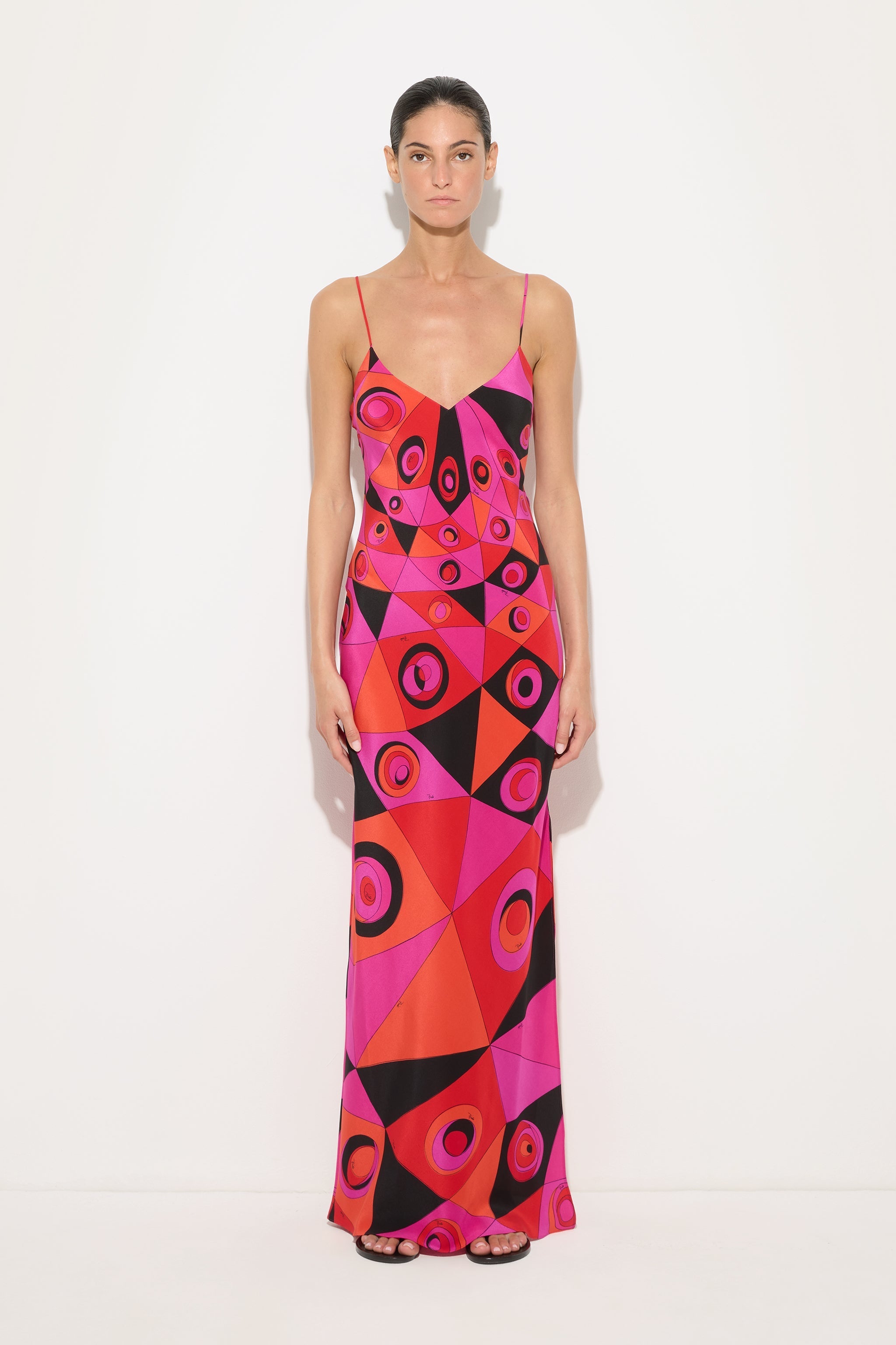 Occhi Print Silk Dress
 WOMAN Pucci