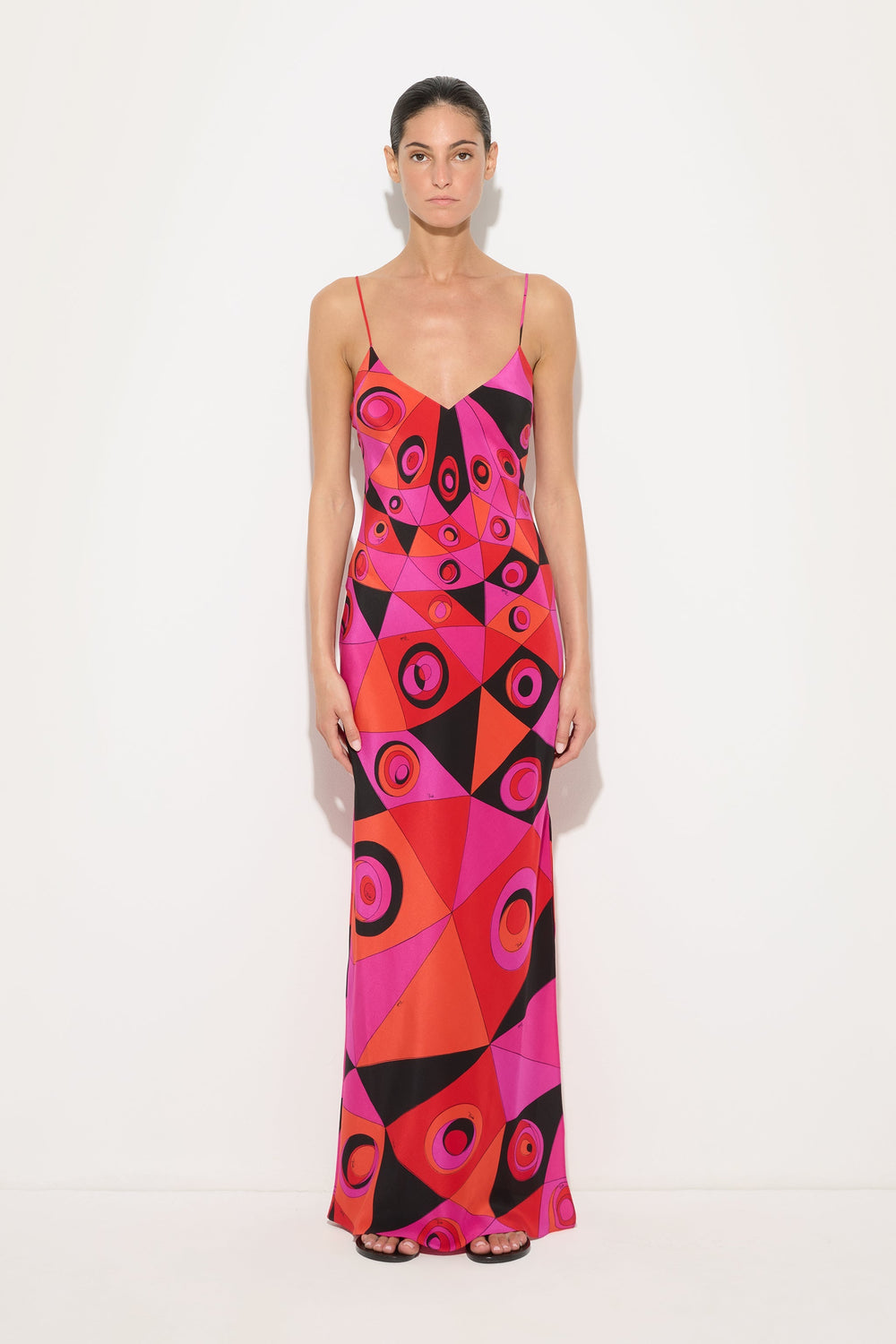 Occhi Print Silk Dress
 WOMAN Pucci