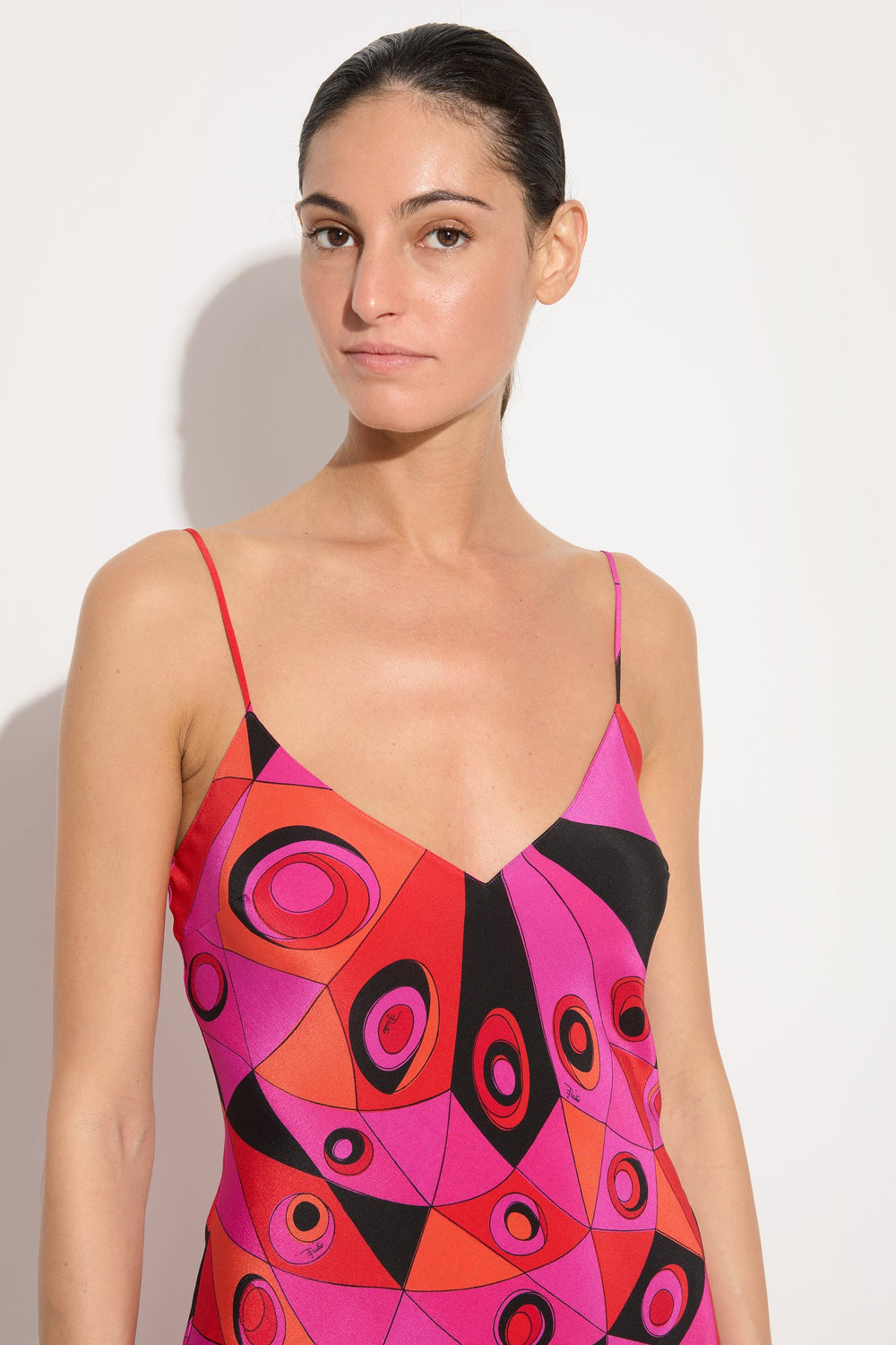 Occhi Print Silk Dress
 WOMAN Pucci