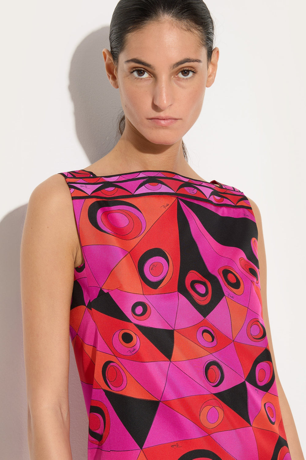 Occhi Print Silk Dress
 WOMAN Pucci