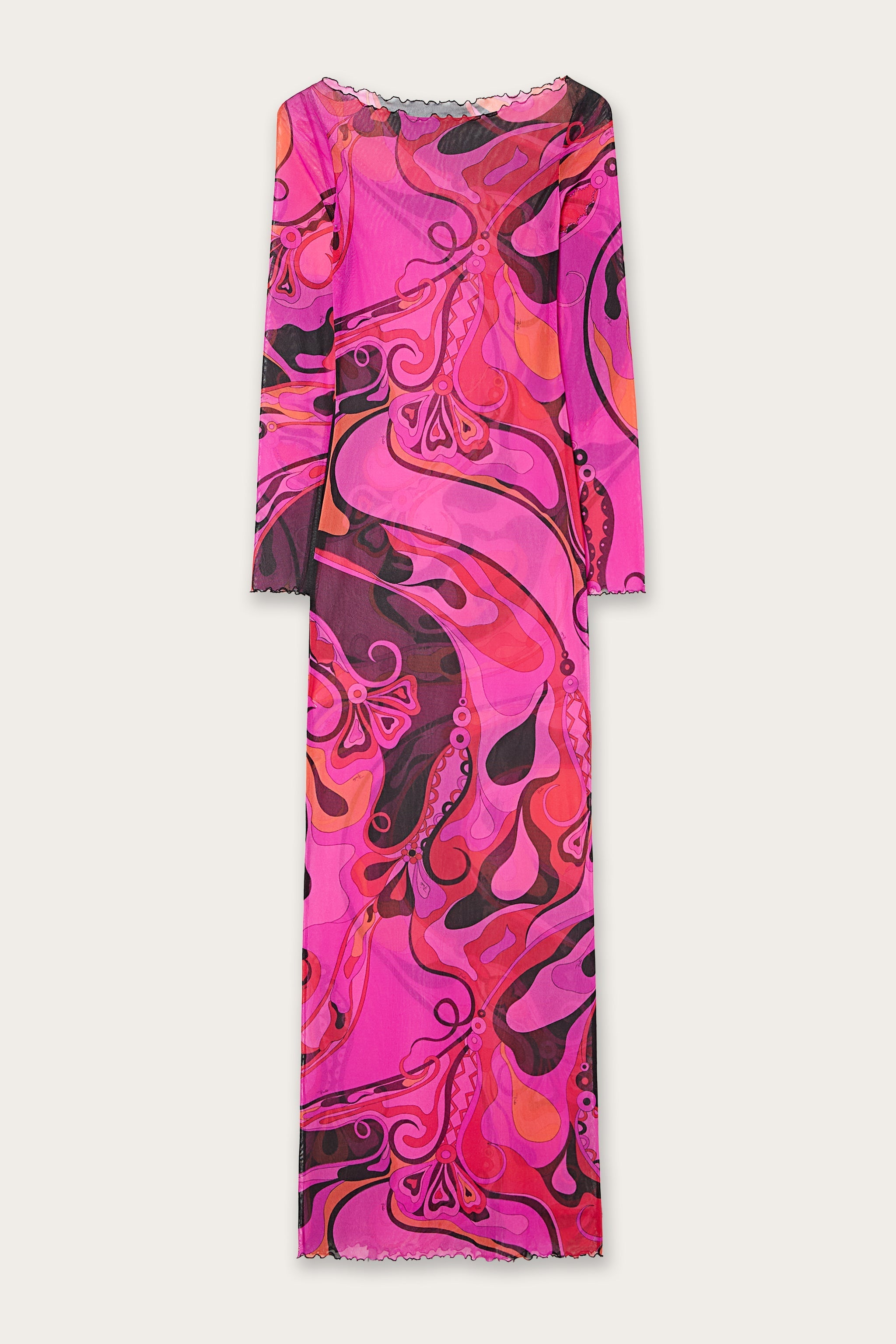 Orchidee Print Tulle Dress
 WOMAN Pucci