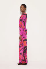 Orchidee Print Tulle Dress
 WOMAN Pucci