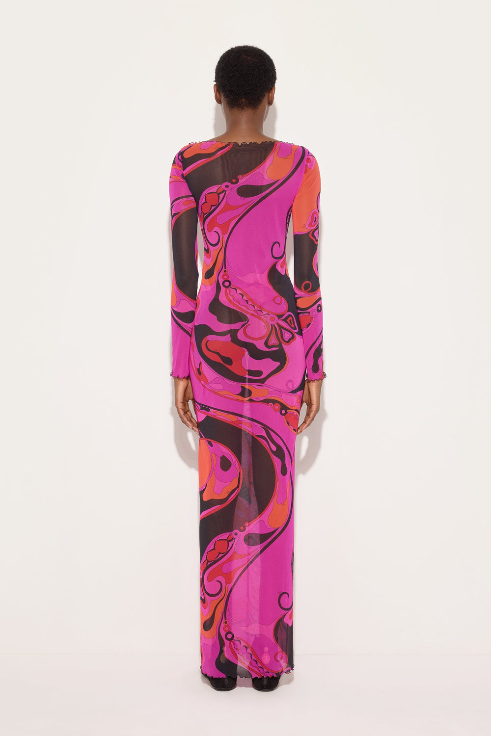 Orchidee Print Tulle Dress
 WOMAN Pucci