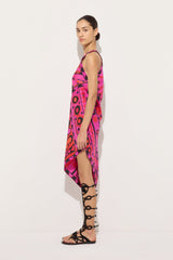 Soleil Print One-Shoulder Dress
 WOMAN Pucci
