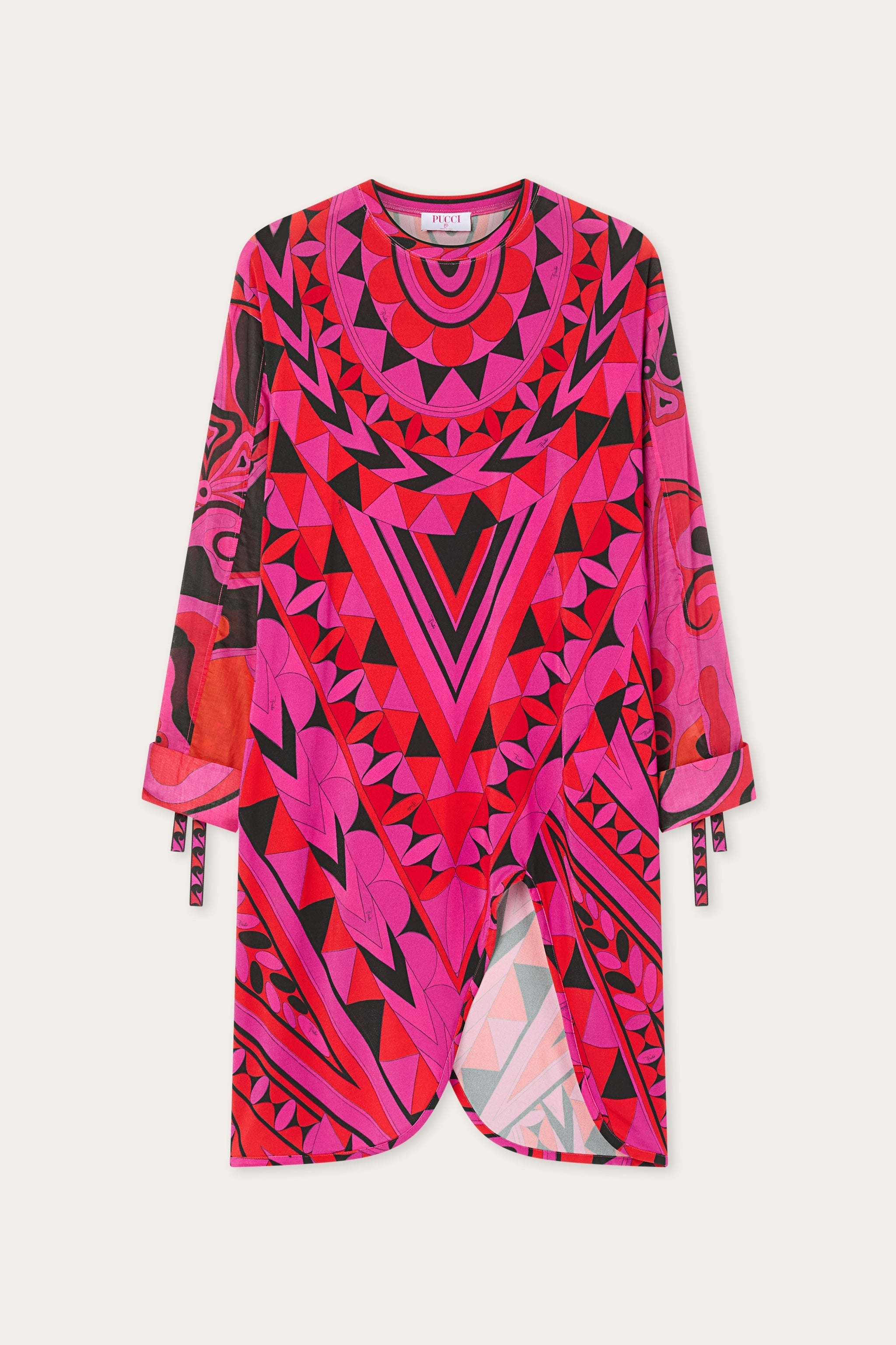 Manuba Print Long-Sleeved Dress
 WOMAN Pucci